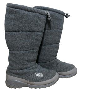 The North Face Heat Seeker Boot 200gm Insulation Gray Fleece Boots Women's Sz 9